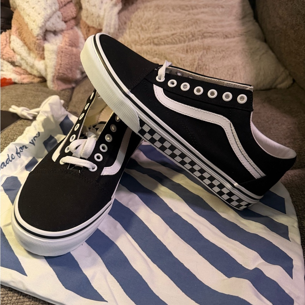 Vans Classic Black and White Checkered Shoes